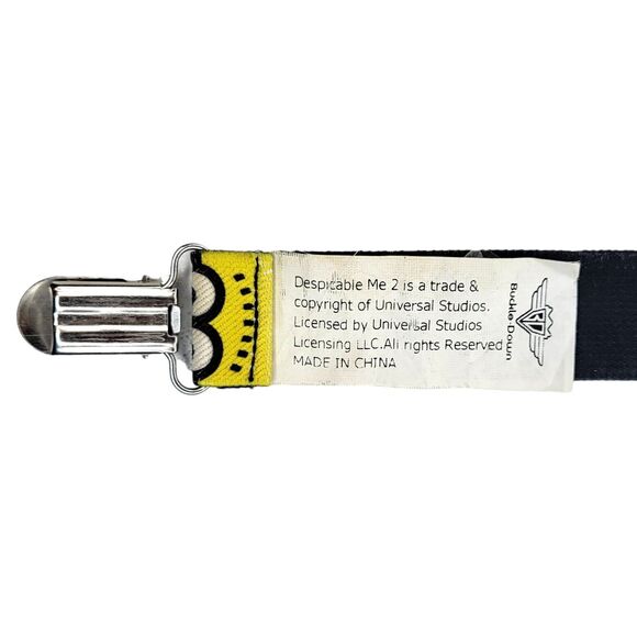 Despicable Me Minion Suspenders Yellow Faces Halloween Costume Elastic Clip End - Picture 4 of 4